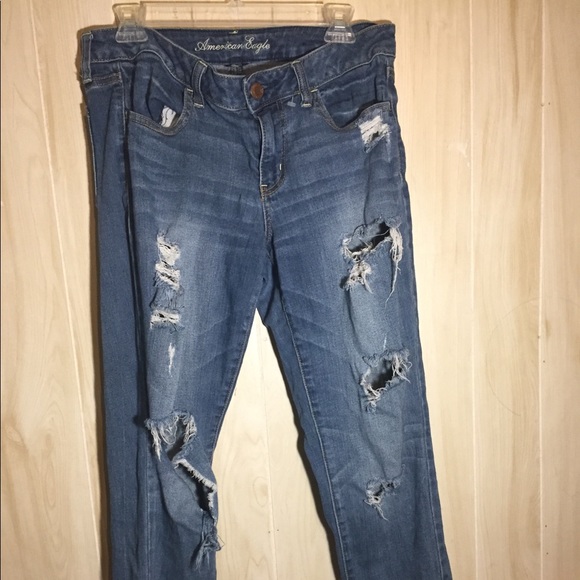 American Eagle Outfitters Denim - Super Distressed Jeans